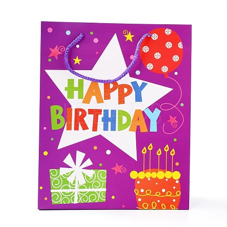 Birthday Theme Rectangle Paper Bags CARB-E004-03C-1