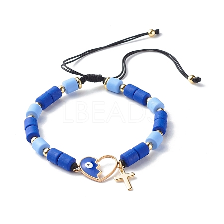 Adjustable Nylon Thread Charm Bracelets BJEW-JB06485-1