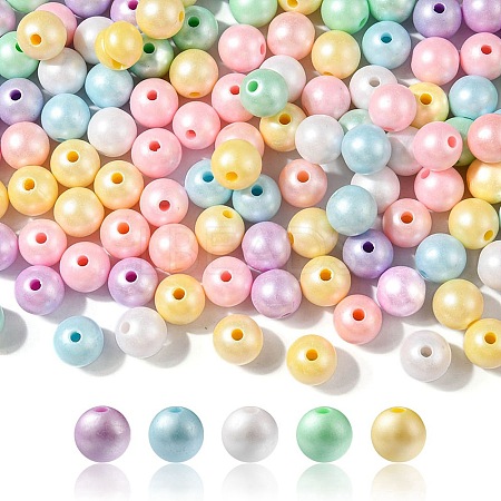 Opaque Acrylic Beads MACR-YW0002-18A-1