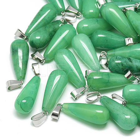 Dyed Natural Malaysia Jade Pendants X-G-T081-14-1
