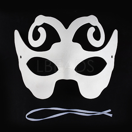 Party Paper Face Masks AJEW-WH0064-02K-1