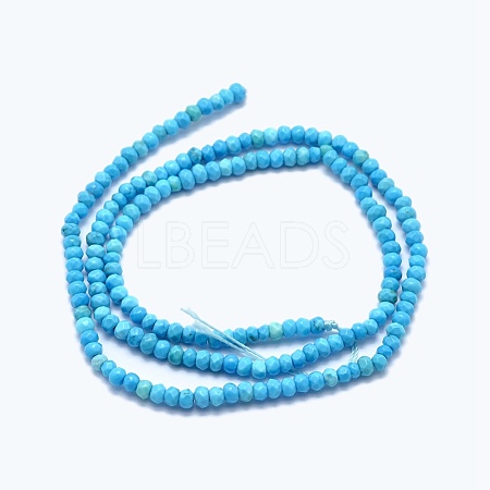 Dyed & Heated Natural Howlite Beads Strands X-G-G768-03-1