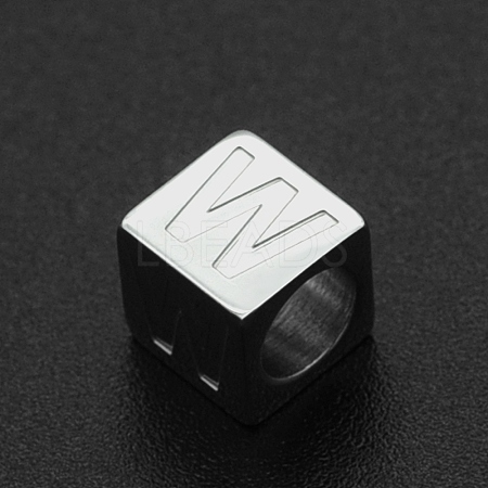Non-Tarnish 201 Stainless Steel European Beads STAS-N090-LA062-W-1