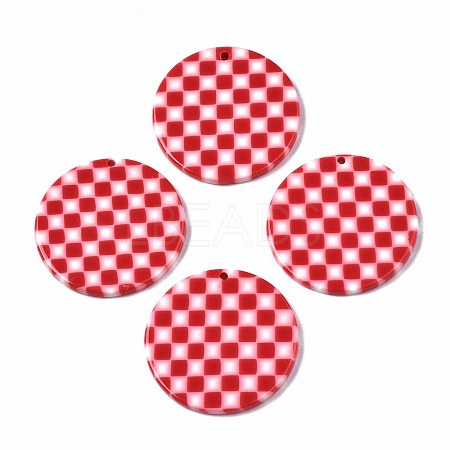 Opaque Cellulose Acetate(Resin) Pendants X-KY-Q057-002B-A02-1
