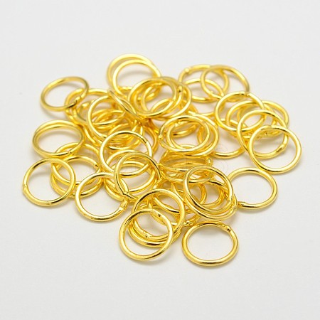 Brass Soldered Closed Jump Rings KK-WH0084-05B-G-1