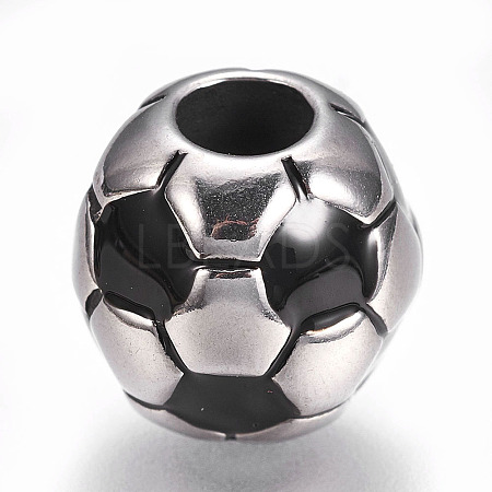 304 Stainless Steel European Beads LS-STAS-O101-03P-14-1