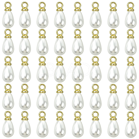 96Pcs ABS Plastic Imitation Pearl Pendants KY-SC0002-32G-1