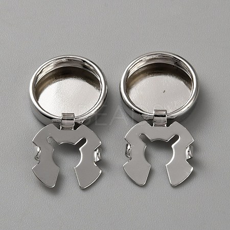 Brass Cufflinks BUTT-WH0034-16P-1