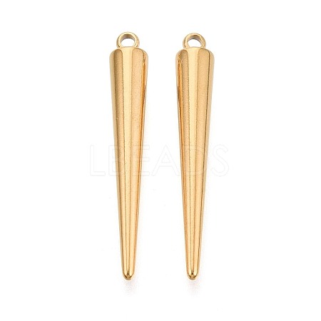 304 Stainless Steel Pendants STAS-T075-22B-G-1