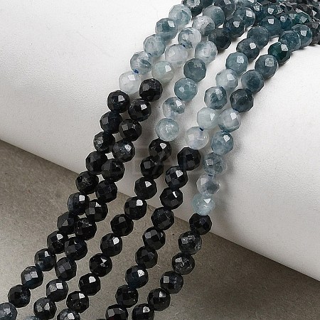 Natural Blue Tourmaline Beads Strands G-G294-A02-3mm-1