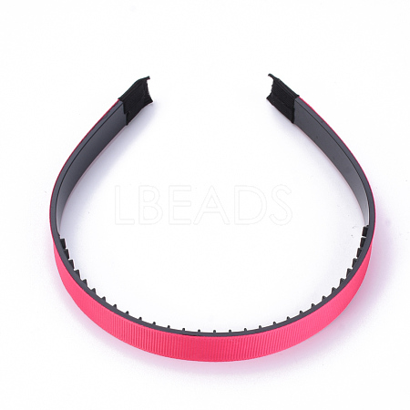 Hair Accessories Plain Plastic Hair Band Findings OHAR-S195-01A-1