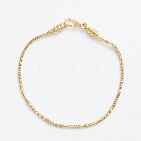 Brass Wheat Chain Bracelet Making MAK-I014-01G-1