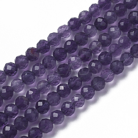Natural Amethyst Beads Strands G-F596-13-2mm-1