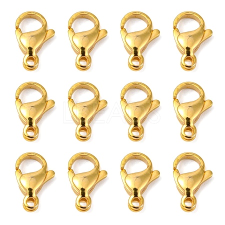 304 Stainless Steel Lobster Claw Clasps X-STAS-R050-13x8mm-02-1