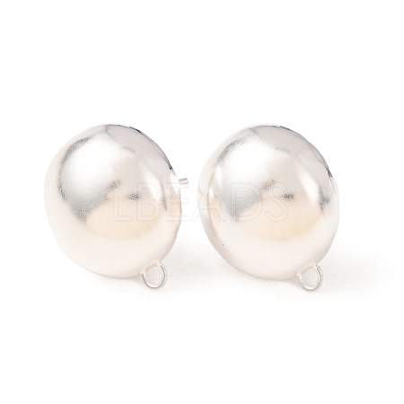 Brass Stud Earring Findings KK-G604-01S-08-1