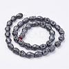 Non-magnetic Synthetic Hematite Beads Strands G-F396-16-8x10mm-2
