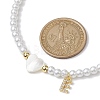 Brass Micro Pave Grade AAA Cubic Zirconia Letter Pendant Necklaces NJEW-JN04771-05-3
