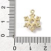 Rack Plating Brass Micro Pave Cubic Zirconia Pendants KK-M014-10A-G-3