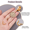 2Pcs 925 Sterling Silver Pave Clear Cubic Zirconia Twister Clasps STER-HS0001-22B-G-4