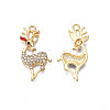 Rack Plating Alloy Enamel Pendants ENAM-N055-118-3
