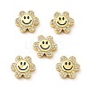 Rack Plating Brass Cubic Zirconia Beads KK-M232-01G-A-1