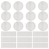 40Pcs 2 Styles Aluminum Pendants FIND-SC0010-22-1