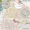 6 Sheets 6 Styles Tulip Pattern Self Adhesive PET Nail Art Stickers Decals MRMJ-SP0001-20-4