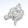 Brass Spring Ring Clasps KK-L082A-01S-1