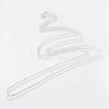 Iron Rolo Chains Necklace Making MAK-R015-60cm-S-2