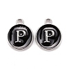 Platinum Plated Alloy Charms LS-ENAM-S118-02P-P-1