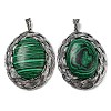 Synthetic Malachite Big Pendants G-C104-01B-AS-1