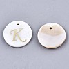 Natural Freshwater Shell Pendants SHEL-N027-04K-1