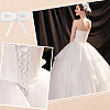 Satin Wedding Dress Back Tie Rope SRIB-WH0011-039A-6