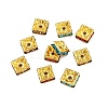 Brass Rhinestone Spacer Beads RSB074NFG-3