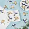 20Pcs 2 Styles Printed Wooden Pendants WOOD-GO0001-09-3