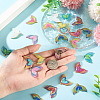 60Pcs Printed Translucent Acrylic Pendants OACR-TA0001-72-6