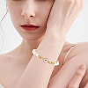 1-Strand 2-Hole Brass Box Clasps KK-BC0008-25-6
