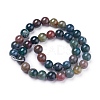 Natural Indian Agate Round Beads Strands G-N0120-06-6mm-2