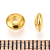 Golden Brass Rondelle Spacer Beads X-KK-E246-G-3