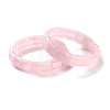 Natural Rose Quartz Beaded Stretch Bracelets for Women BJEW-C081-10-1