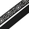 5 Yards Halloween Printed Polyester Grosgrain Ribbon OCOR-WH0047-95C-02-1