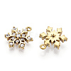 Brass Micro Pave Cubic Zirconia Charms LS-ZIRC-Q014-001C-NF-1