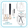 2 Sets 2 Colors PU Leather Bag Straps AJEW-NB0008-79-2