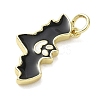 Halloween Theme Brass Enamel Pendants LS-KK-L248-01G-01-2