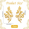 Ethnic Style Flower Pattern Computerized Embroidery Appliques PATC-WH20017-21E-2