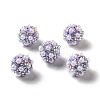Polymer Clay Rhinestone Beads RGLA-D050-01F-2