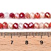 Electroplate Glass Beads Strands GLAA-T023-B16-07-4