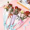 Bowknot Print Transparent PE Cone Flower Sleeves ABAG-FZC0002-001G-4