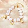 Ocean Brass Enamel Charm Bracelets for Women KK-CBA68DA-15C-G-2