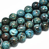 Natural Wave Jasper Beads Strands G-R485-10-10mm-1-1